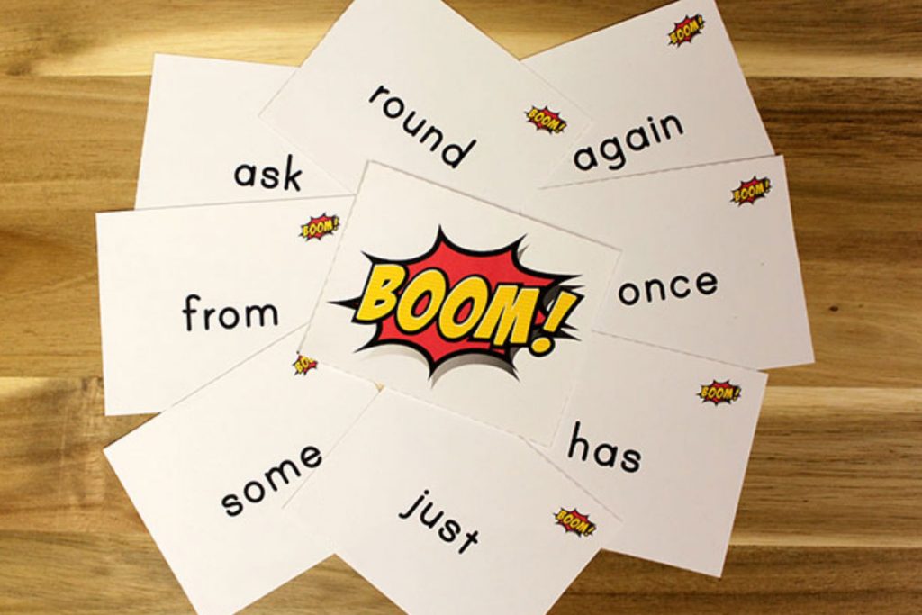 Game Sight Words Boom