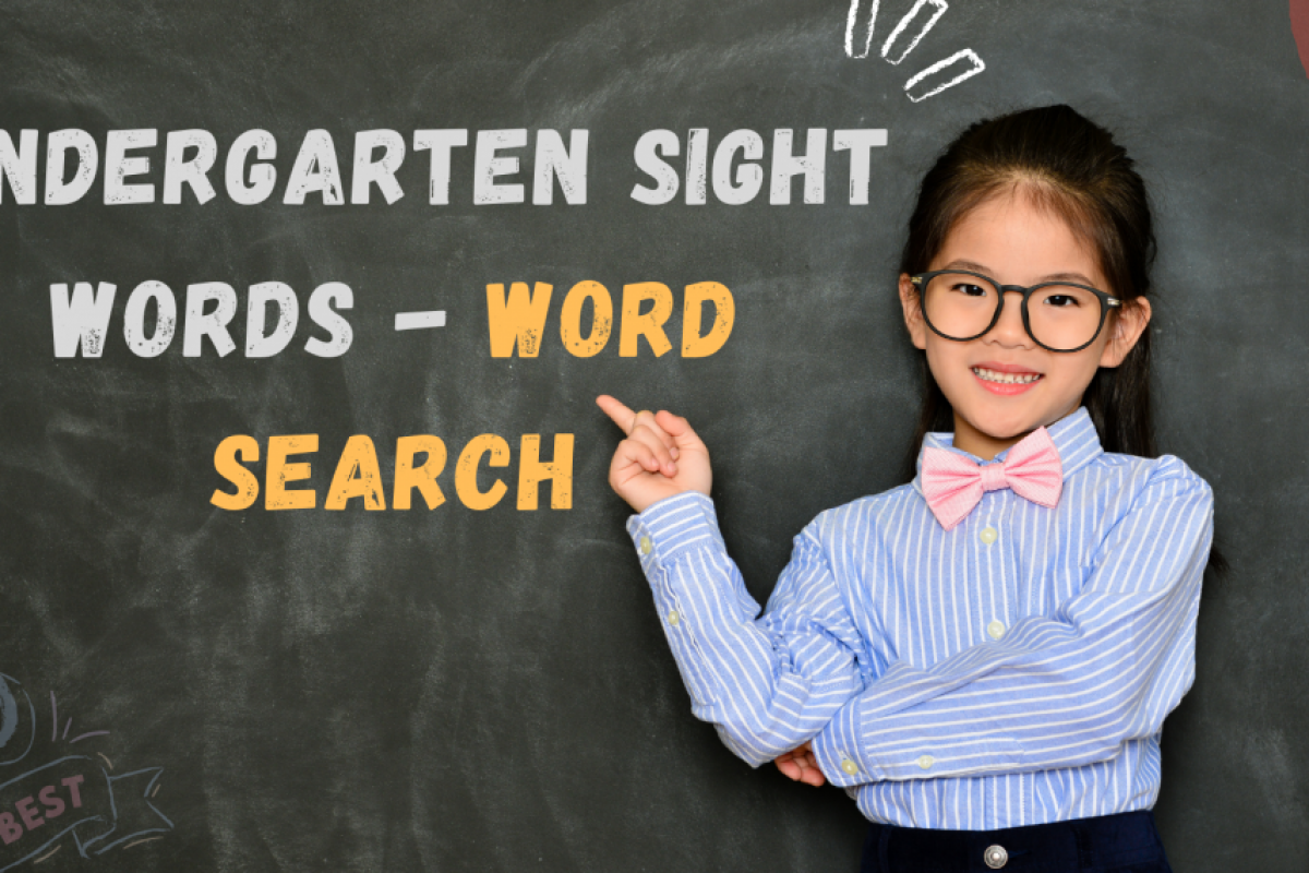 word search sight words tiếng Anh cho trẻ mẫu giáo
