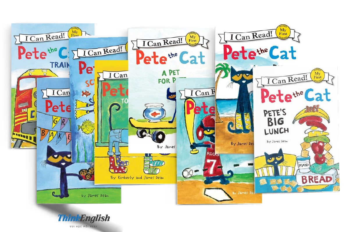 Pete the cat Series Sách tiếng Anh cho trẻ em
